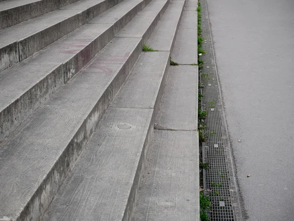 Aligned Staircase Berline Velodrom Made Concrete — Stok fotoğraf