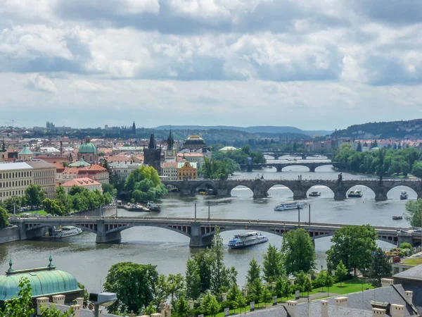 Aerial View Beautiful Prague Cityscape Czech Republic — Stock Photo, Image