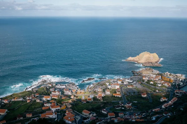 Una Hermosa Vista Aérea Una Ciudad Madeira Portugal Por Tranquilo — Foto de Stock