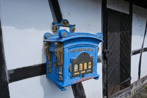 Old Historic Mailbox 1869 House Wall Place Called Windeck North — Stock Photo, Image