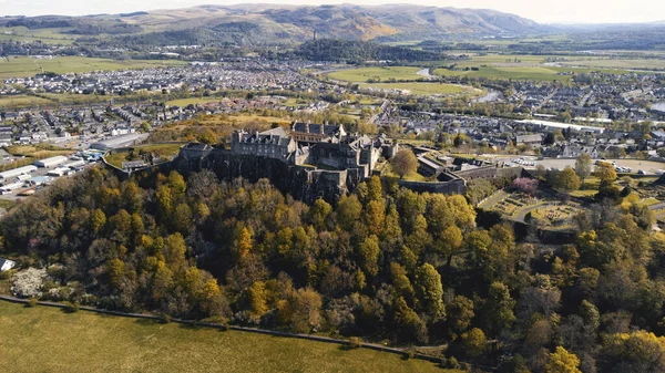 苏格兰斯特灵城堡的鸟瞰图 — 图库照片