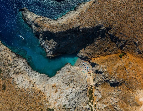 Seitan Ports Una Zona Nel Sud Creta Della Prefettura Chania — Foto Stock