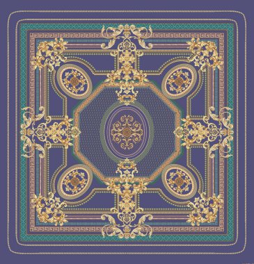 Barok tarzında kusursuz güzel bir desen.