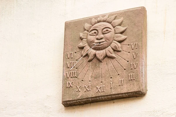 Closeup Shot Sundial Time Display — Foto Stock