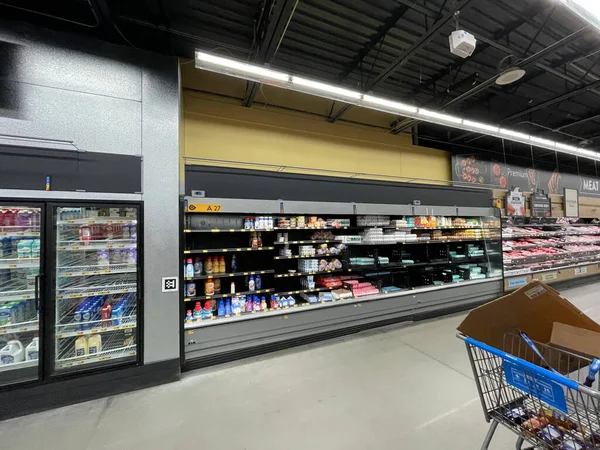 Augusta Usa Walmart Tienda Comestibles Huevos Interiores Soplado — Foto de Stock