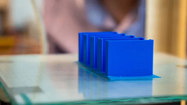 Closeup Blue Structure Printer — Stock Photo, Image