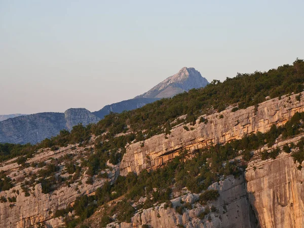 Beautiful View Mountains Lake Sainte Croix Verdon France — Stock Photo, Image