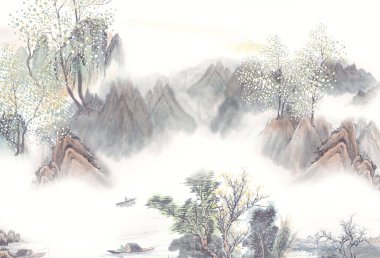 Tekstil, duvar kağıdı seramik fayanslar ve tasarım için kare suluboya deseni.