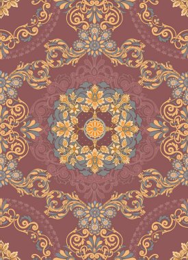 Barok tarzında kusursuz güzel bir desen.