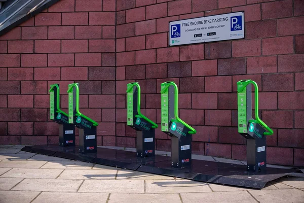 Station Moderne Bikeep Localisée Dans Dublin Docklands Parking Vélo Sécurisé — Photo