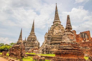 Tayland Wat Phra Si Santhe Ayutthaya Tayland Güneydoğu A