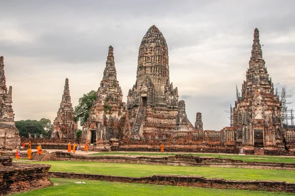 Ayutthaya Tayland Güneydoğu Asya Daki Tayland Tapınağı Wat Chai Watthanaram — Stok fotoğraf