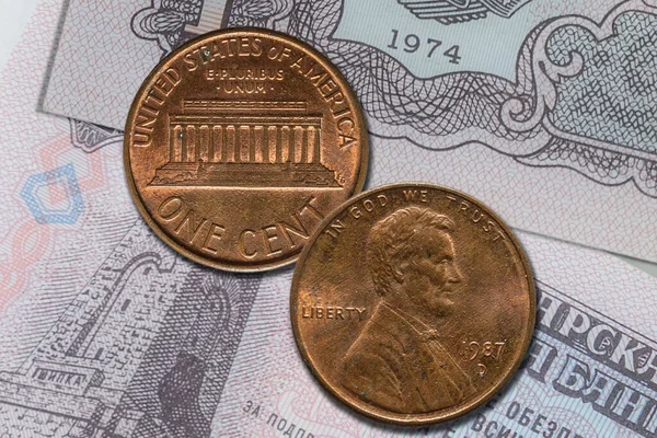 Mynt Amerikanska Dollarcent Valörer Amerikanska Pengar Framsidan Och Baksidan Dime — Stockfoto