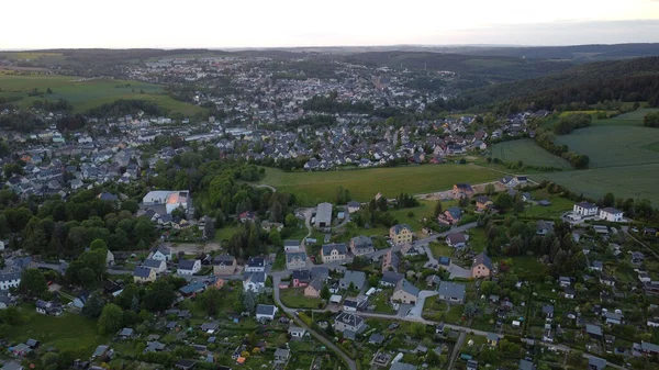 Puchberg Schneeberg镇的空中拍摄 — 图库照片