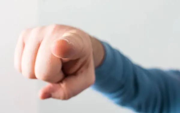 Close Pointing Finger You — Stock Photo, Image