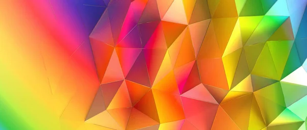 Illustration Eines Farbenfrohen Geometrischen Hintergrunds — Stockfoto