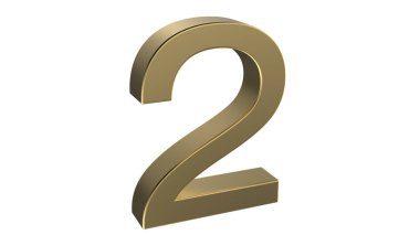 2 numara altın iki gümüş 3D cam kristal çizim