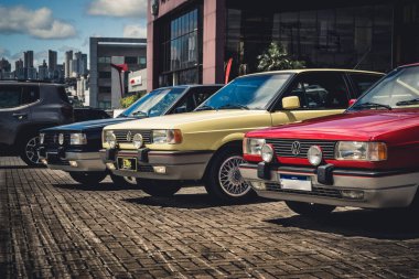 Porsche Center Store 'da bir Volkswagen Gol GTI Üçlüsü