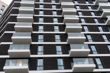 Yeni yerleşim yerinin alçak açılı bir görüntüsü..