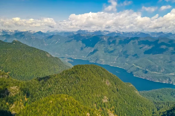 Eine Luftaufnahme Des Seymour Mountain British Columbia Kanada Sommer — Stockfoto