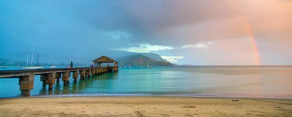 Panorama View Beautiful Sea Sunset — Stock Photo, Image