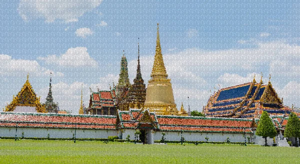 Den Berömda Wat Phra Kaew Landmärke Thailand — Stockfoto