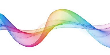 Güzel çok renkli ışık soyut dalga tasarımı