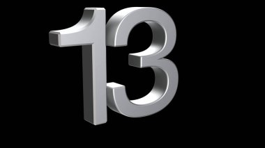 13 numara altın rengi gümüş 3D cam kristal çizim