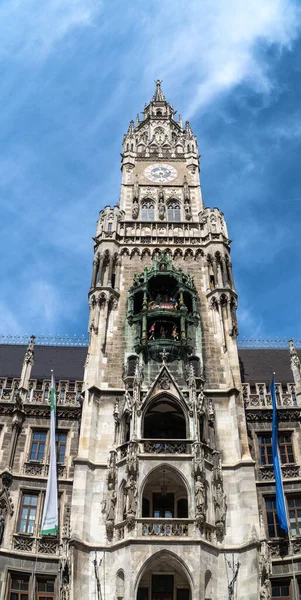 Munich Skyline Marienplatz Town Hall Germany — Stock Photo, Image