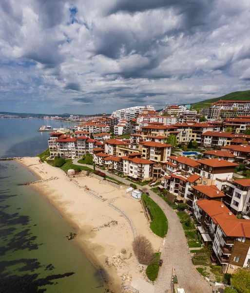 Vista Aérea Balneario Vlas Mar Negro Bulgaria — Foto de Stock