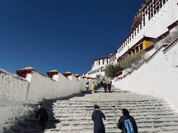 Beautiful Shot Potala Palace City Lhasa Tibet China — Stock Photo, Image
