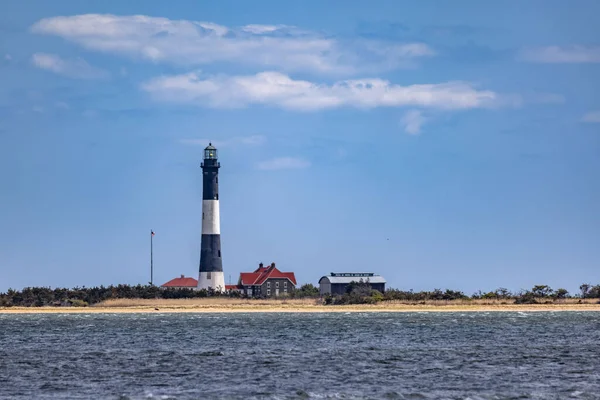 Distant View Fire Island Lighthouse Ocean Foreground New York United — Stock fotografie