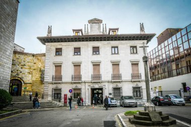 İspanya, Santander 'deki binaların güzel bir manzarası.