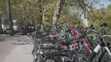 A lot of bikes near Eindhoven central station in Amsterdam, Netherlands