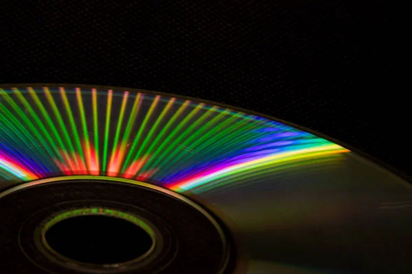 Reflection of light in a Compact Disk(CD) or Digital versatile disk(DVD). All the colors are scattered in the disk surface like a rainbow
