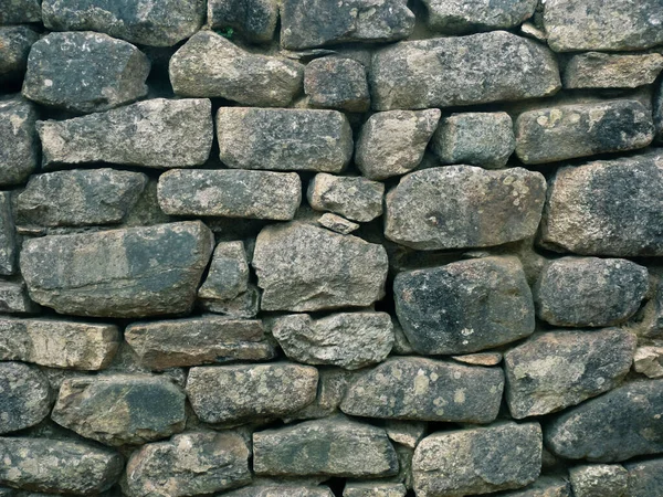 A close-up of a house brick wall in Machu Picchu, Peru