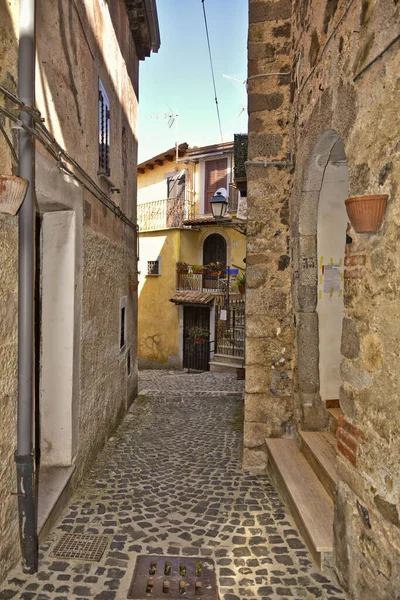 Narrow Street Old Houses Giuliano Roma Village Lazio Region Italy — Stock Photo, Image