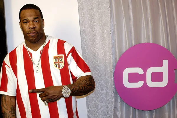 Portrait Rapper Busta Rhymes Appearing Live Musical Show Cdusa Hollywood — Stock Photo, Image