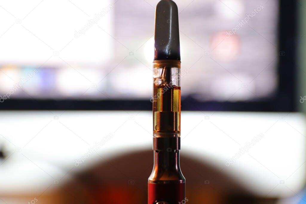 Augusta, Ga USA - 12 20 21: Delta 8 vape pen cartridge legal in Georgia