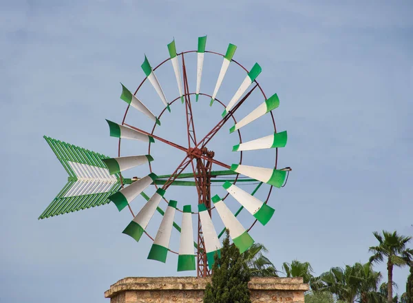 Photo Shows One Mallorca Symbols Windmill Roof Hotel Coma — Stock Photo, Image