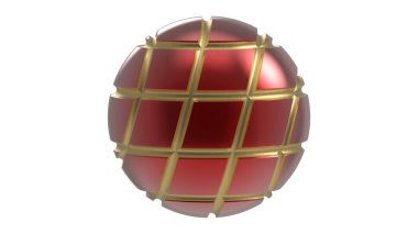 3d kırmızı küre görüntüleme