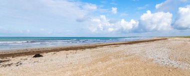 Quiberon Yarımadası, Brittany 'deki Büyük Plaj, Cote Sauvage' ın sonunda.