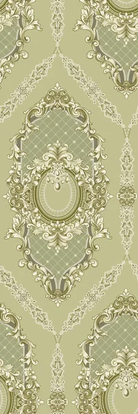A Seamless vintage pattern ornament design on a gray background