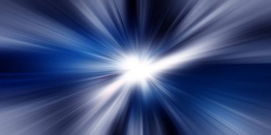 Yüksek hızlı hareket eden ışığın güzel soyut mavi tonu