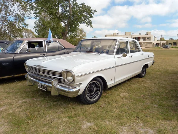 Old White Chevrolet 400 Chevy Four Door Sedan 1960S Argentina — Stock Photo, Image