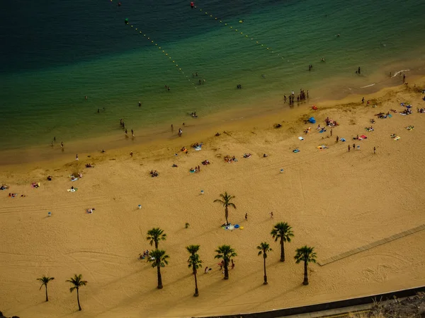 Pláž Las Teresitas Ostrově Tenerife Canarias — Stock fotografie