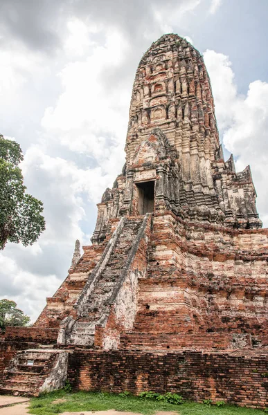 Templo Tailandés Wat Chai Watthanaram Ayutthaya Tailandia Sudeste Asiático — Foto de Stock