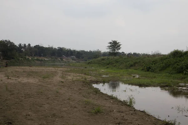 Tripura Indien April 2022 Flussufer Des Khowai Flusses Tripura Mangelnder — Stockfoto
