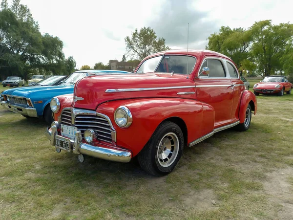 Old Red Chevrolet Chevy Stylemaster 1948 Coupe Two Door General — Stock Photo, Image