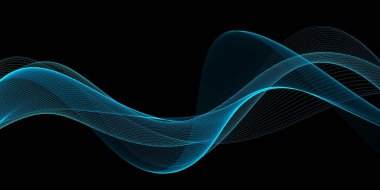 Akan ızgara hattıyla güzel soyut bir arkaplan. Dinamik dalgalar